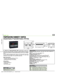 Thumbnail of document Data Sheet - THC Temperature/Humidity Switch